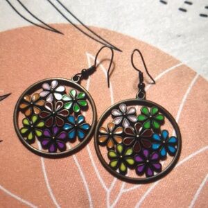 Floral Multicolor Earrings
